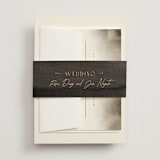 "ataraxia" - Wedding Invitations in Ivory by Anastasia Makarova - Assembled with Belly Band