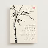 "Bambusa" - Wedding Invitations in Almond by Anastasia Makarova - Front