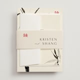 "Bambusa" - Wedding Invitations in Almond by Anastasia Makarova - Assembled with Belly Band