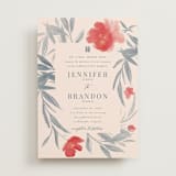 "Orient Garden" - Wedding Invitations in Saffron by Vera Lim - Front