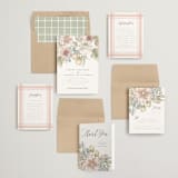"Summer Garden" - Wedding Invitations in Garden Rose by Wildfield Paper Co - Invitation Suite