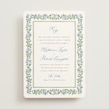 "Pillowy border" - Wedding Invitations in Ocean by Creo Study - Front