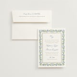 "Pillowy border" - Wedding Invitations in Ocean by Creo Study - Invitation with Envelope