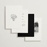 "Amore Mio" - Wedding Invitations in Nero by Helena Vitto - Back of Card Options