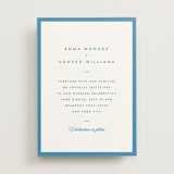 "The Emma" - Wedding Invitations in Cerulean by Kristie Kern - Front