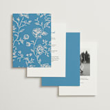 "The Emma" - Wedding Invitations in Cerulean by Kristie Kern - Back of Card Options
