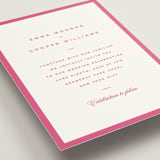 "The Emma" - Wedding Invitations in Flamingo by Kristie Kern - Detail