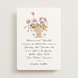 "Barolo" - Wedding Invitations in Deep Blush by Pati Cascino - Front