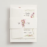 "Barolo" - Wedding Invitations in Deep Blush by Pati Cascino - Assembled with Belly Band