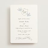 "Birds of Paradise" - Wedding Invitations in Cloud by Helena Vitto - Front