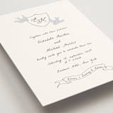 "Birds of Paradise" - Wedding Invitations in Cloud by Helena Vitto - Detail
