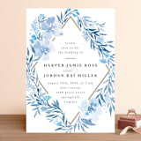 "Poetic Blue" - Wedding Invitations in Sky by Qing Ji - Front