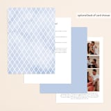 "Poetic Blue" - Wedding Invitations in Sky by Qing Ji - Back of Card