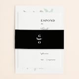 "Olivier" - Wedding Invitations in Olive by Bonjour Paper - Assembled
