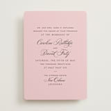 "Nola" - Wedding Invitations in Peony by Megan Davis - Front