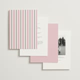 "Nola" - Wedding Invitations in Peony by Megan Davis - Back of Card Options