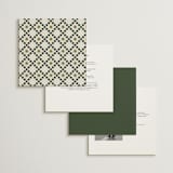 "Emerson" - Wedding Invitations in Evergreen by Kelly Watkins - Back of Card Options