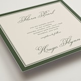 "Emerson" - Wedding Invitations in Evergreen by Kelly Watkins - Detail