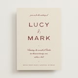 "Rose Ink" - Wedding Invitations in Rust by Ani Somi - Front