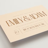 "Classic Touch" - Wedding Invitations in Rust by April Astudillo - Detail