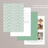 "Ornate" - Wedding Invitations in Sage by Jen Owens - Back of Card
