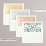 "Ornate" - Wedding Invitations in Sage by Jen Owens - Envelope Liner Options