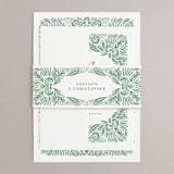 "Ornate" - Wedding Invitations in Sage by Jen Owens - Assembled