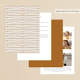 "Timeless" - Wedding Invitations in Terracotta by Jen Owens - Back of Card