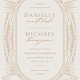 "Timeless" - Wedding Invitations in Terracotta by Jen Owens - Close-Up