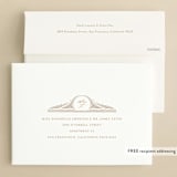"Timeless" - Wedding Invitations in Terracotta by Jen Owens - FREE Recipient Addressing