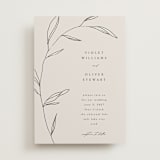 "Waldorf" - Wedding Invitations in Taupe by Kelly Schmidt - Front