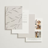 "Waldorf" - Wedding Invitations in Taupe by Kelly Schmidt - Back of Card Options