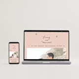 "Ballpoint Suite" - Wedding Invitations in Blush by Ani Somi - FREE Wedding Website