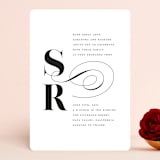 "whimsical ampersand" - Wedding Invitations in Black Tie by Laura Hamm - Front