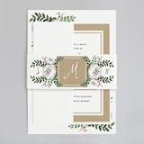 "Krafted Florals" - Wedding Invitations in Blush by Lehan Veenker - Assembled