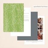 "Simple Sprigs" - Wedding Invitations in Fern by Erin Deegan - Back of Card