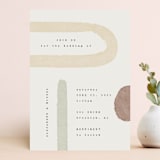 "Minimalist Shapes" - Wedding Invitations in Natural by Heather Cairl - Front