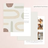 "Minimalist Shapes" - Wedding Invitations in Natural by Heather Cairl - Back of Card