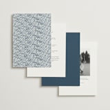 "Puglia" - Wedding Invitations in Deep Ocean by Pati Cascino - Back of Card Options