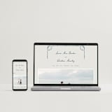 "Puglia" - Wedding Invitations in Deep Ocean by Pati Cascino - FREE Wedding Website