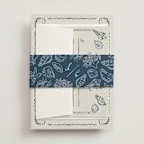 "Puglia" - Wedding Invitations in Deep Ocean by Pati Cascino - Assembled with Belly Band