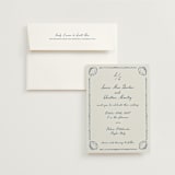"Puglia" - Wedding Invitations in Deep Ocean by Pati Cascino - Invitation with Envelope