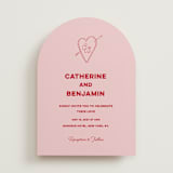 "Crazy Little Thing Called Love" - Wedding Invitations in Cherry by Helena Vitto - Front