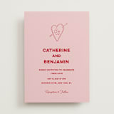 "Crazy Little Thing Called Love" - Wedding Invitations in Cherry by Helena Vitto - Front