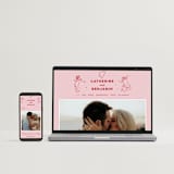 "Crazy Little Thing Called Love" - Wedding Invitations in Cherry by Helena Vitto - FREE Wedding Website