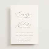 "Napa" - Wedding Invitations in Golden by Kelly Schmidt - Front