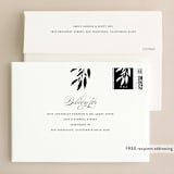 "Gracefully" - Wedding Invitations in Black Tie by Laura Hamm - FREE Recipient Addressing