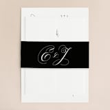 "Gracefully" - Wedding Invitations in Black Tie by Laura Hamm - Assembled