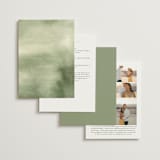 "Lovely" - Wedding Invitations in Moss by Petra Kern - Back of Card Options