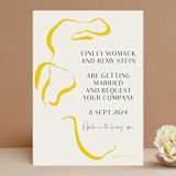 "Ophelia" - Wedding Invitations in Golden by Mere Paper - Front